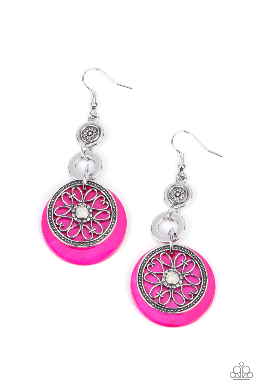 Royal Marina​ - pink - Paparazzi earrings