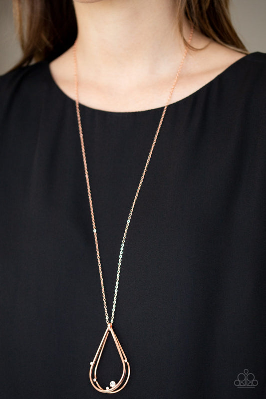 Royal REIGN-Storm - copper - Paparazzi necklace