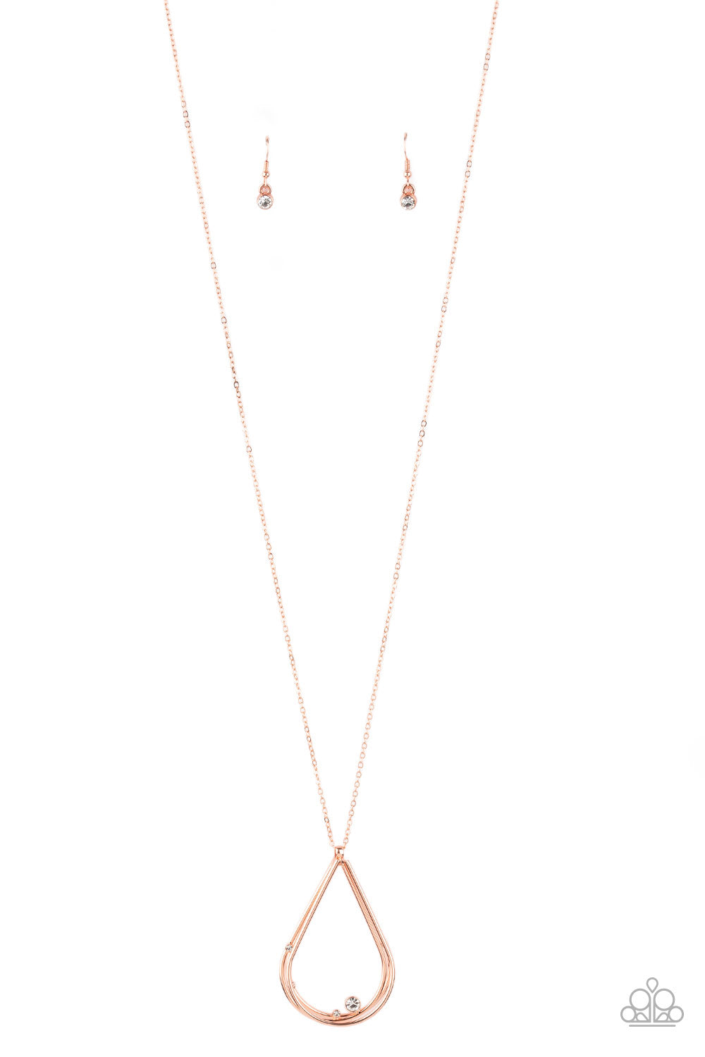 Royal REIGN-Storm - copper - Paparazzi necklace