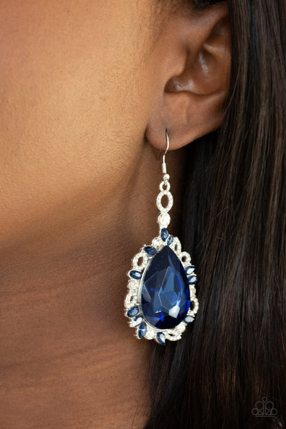 Royal Recognition - blue - Paparazzi earrings – JewelryBlingThing