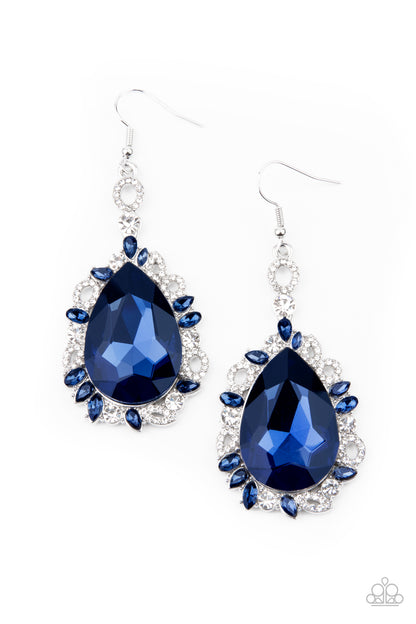 Royal Recognition - blue - Paparazzi earrings