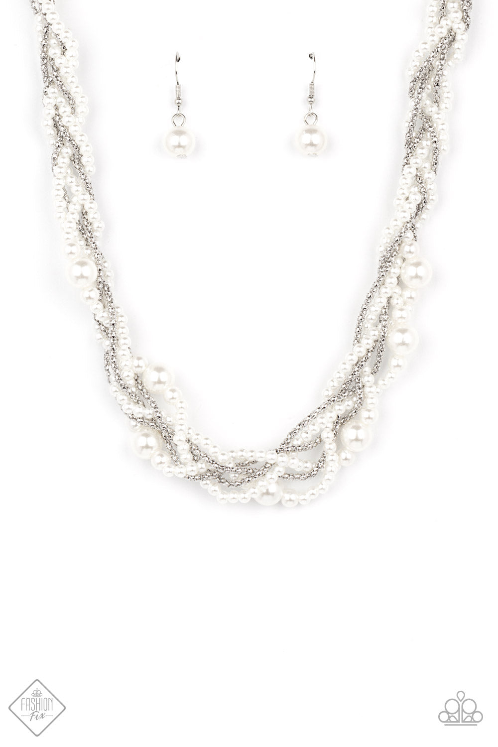 Royal Reminiscence - white - Paparazzi necklace