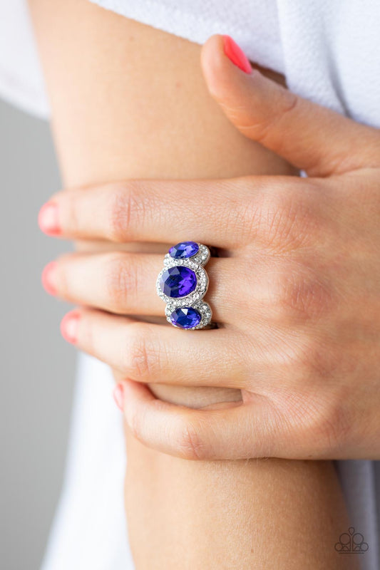 Royal Residence - blue - Paparazzi ring