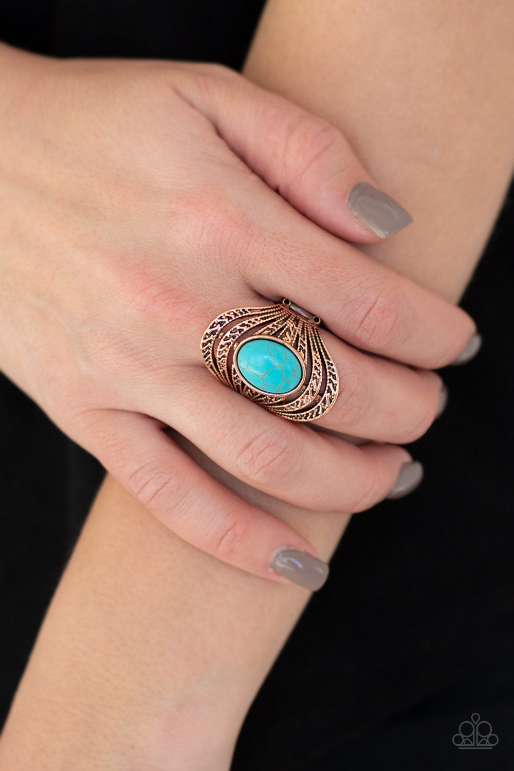 Royal Roamer - copper - Paparazzi ring