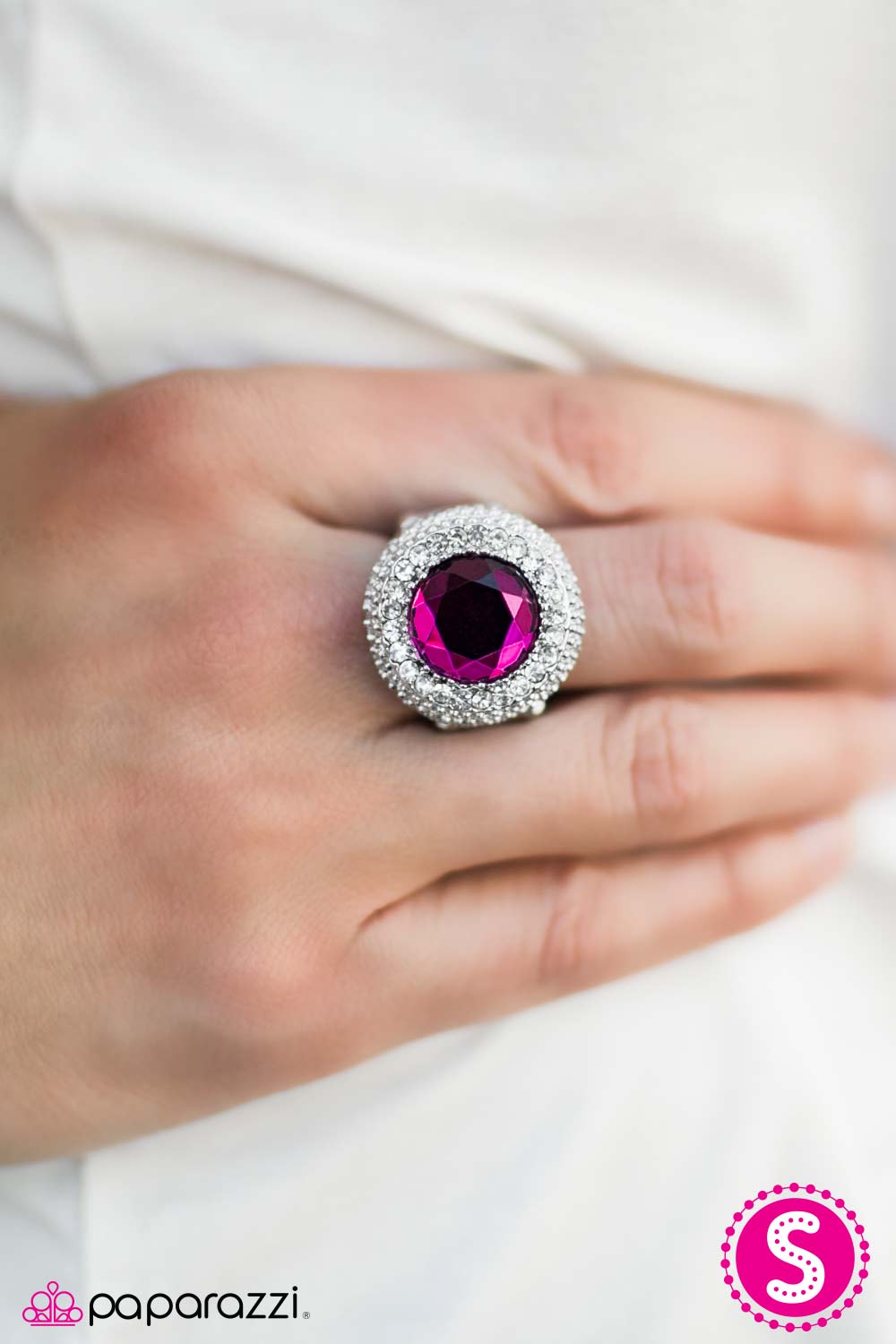 Royally Crystalline - Pink - Paparazzi ring