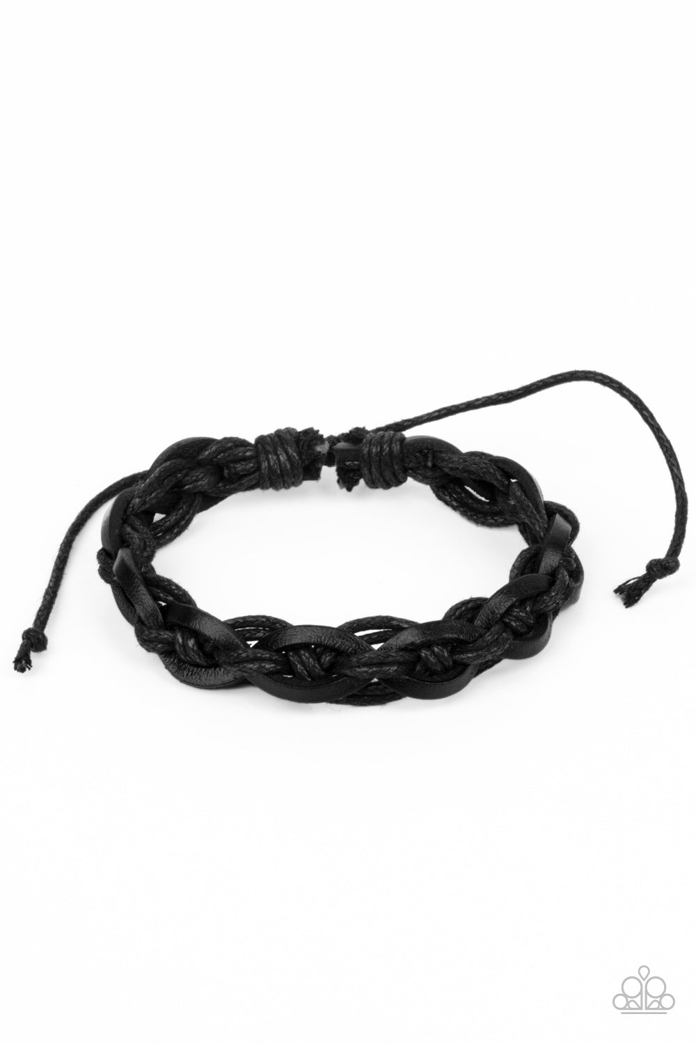 Rugged Adventure - black - Paparazzi mens bracelet