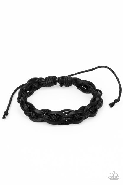 Rugged Adventure - black - Paparazzi mens bracelet