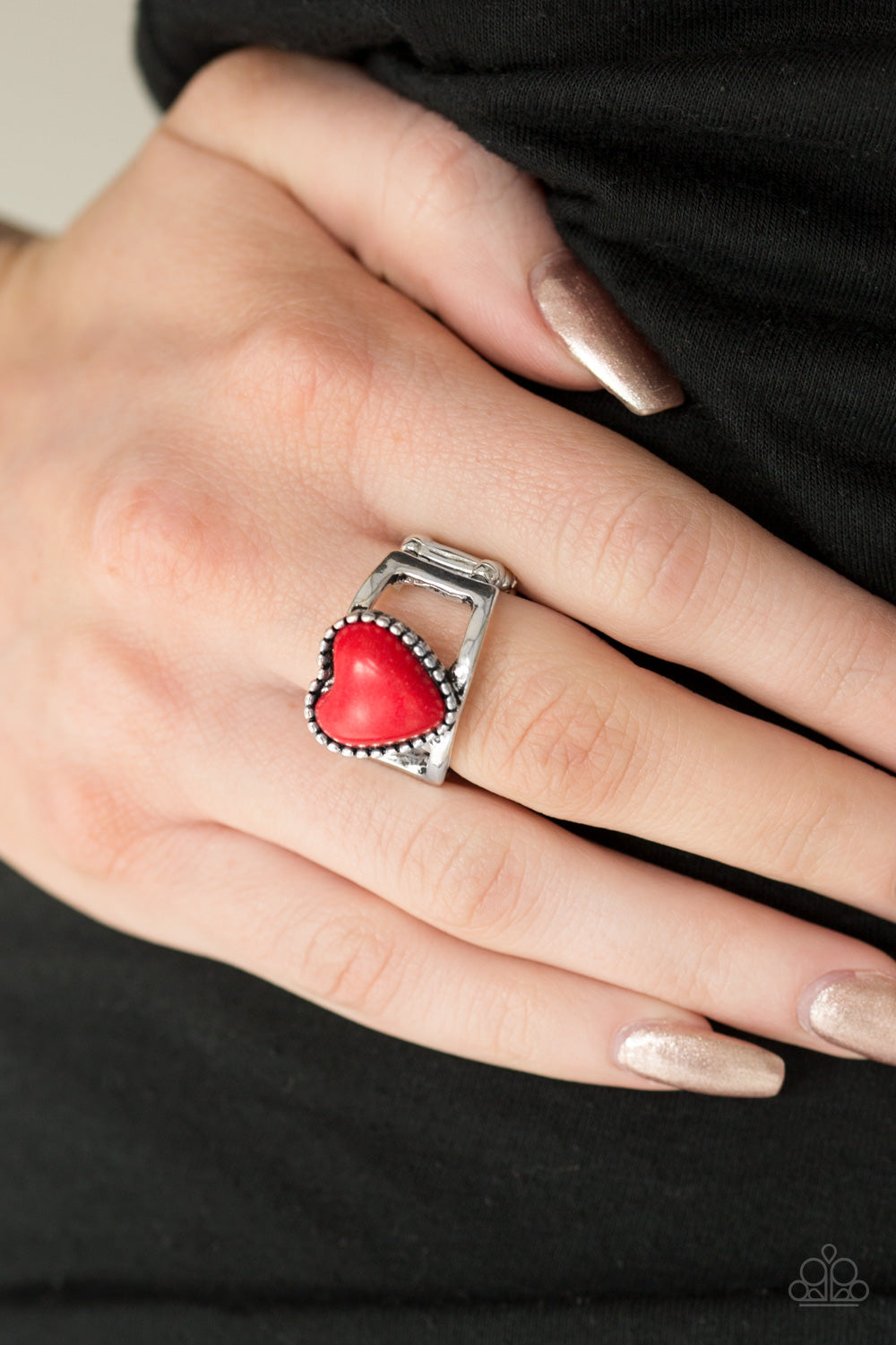 Rule With Your Heart - red - Paparazzi ring