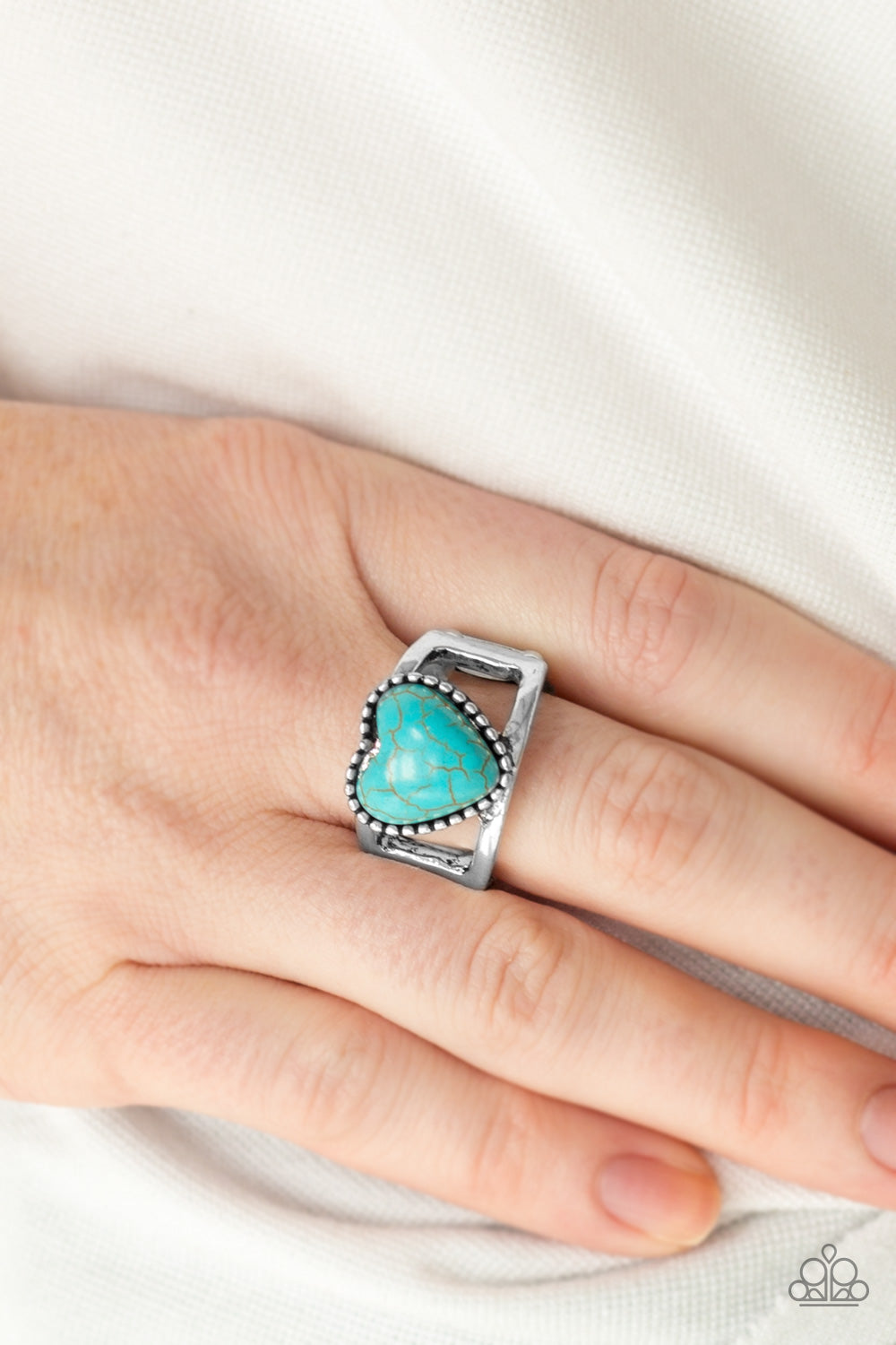Rule with Your Heart - blue - Paparazzi ring