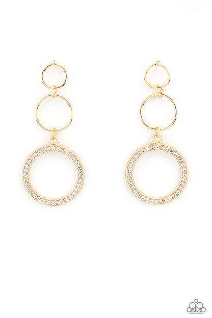 Rule Breaking Radiance - gold - Paparazzi earrings – JewelryBlingThing