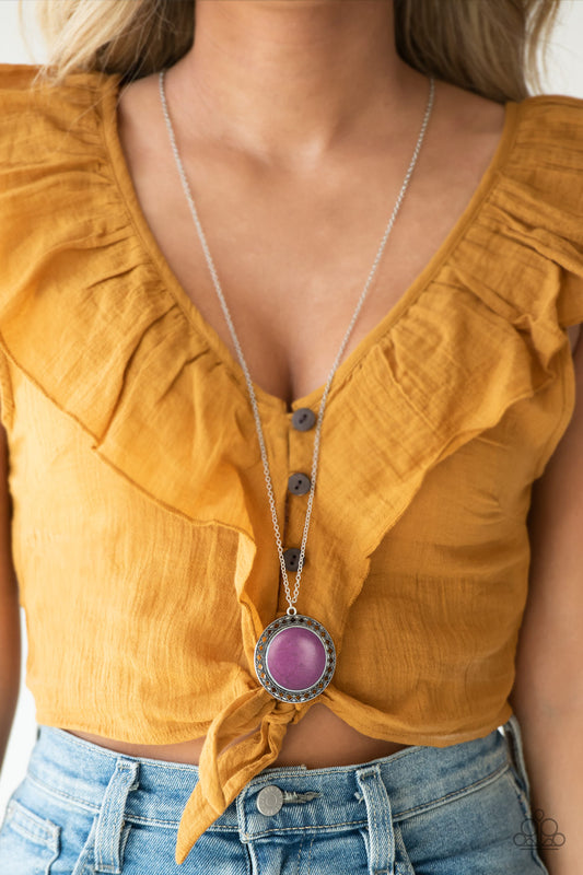 Run Out Of Rodeo - purple - Paparazzi necklace