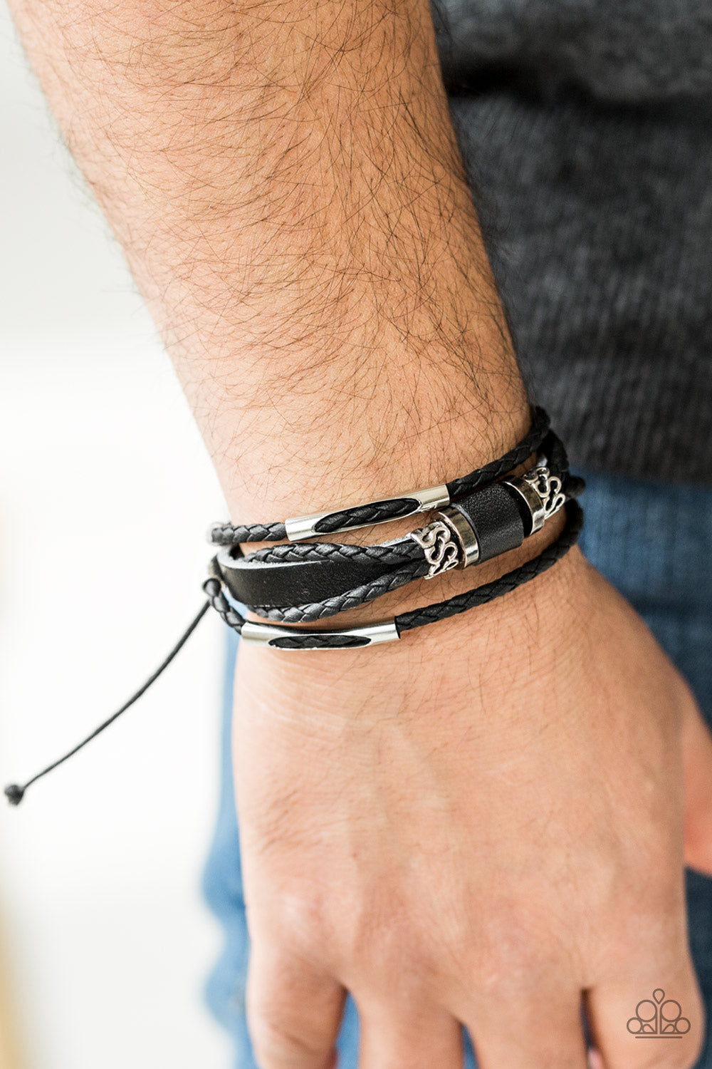 Run Out of Road - black - Paparazzi bracelet