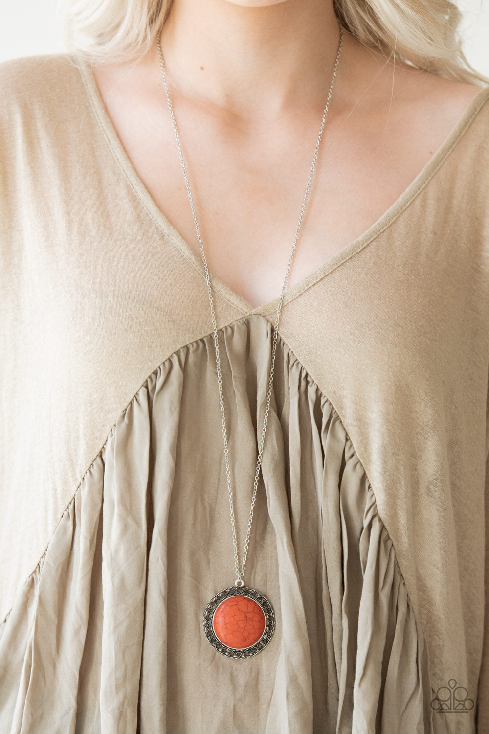 Run Out of Rodeo - orange - Paparazzi necklace