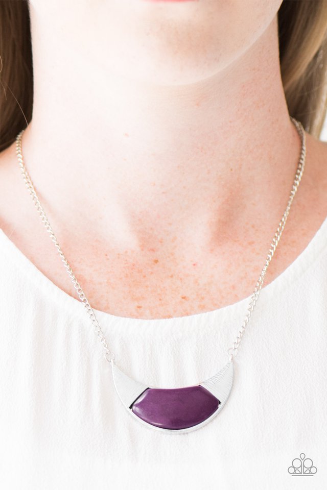 Run With The Pack - Purple - Paparazzi necklace