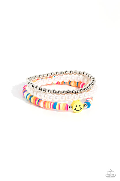 Run a SMILE - multi - Paparazzi bracelet