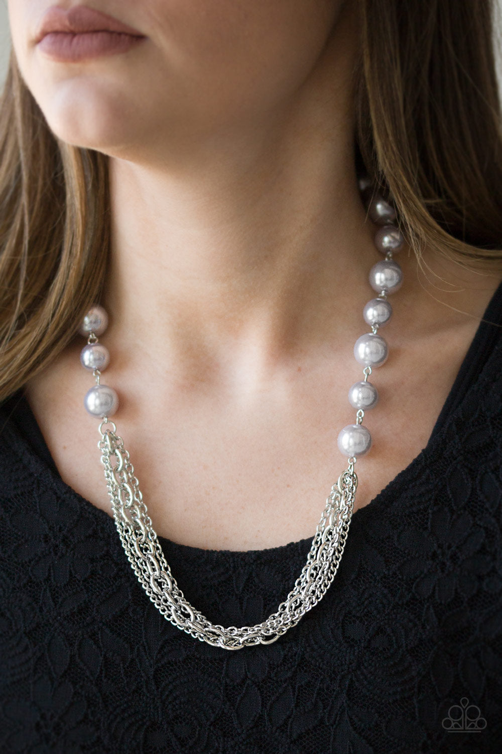 Runaway Bridesmaid - silver - Paparazzi necklace