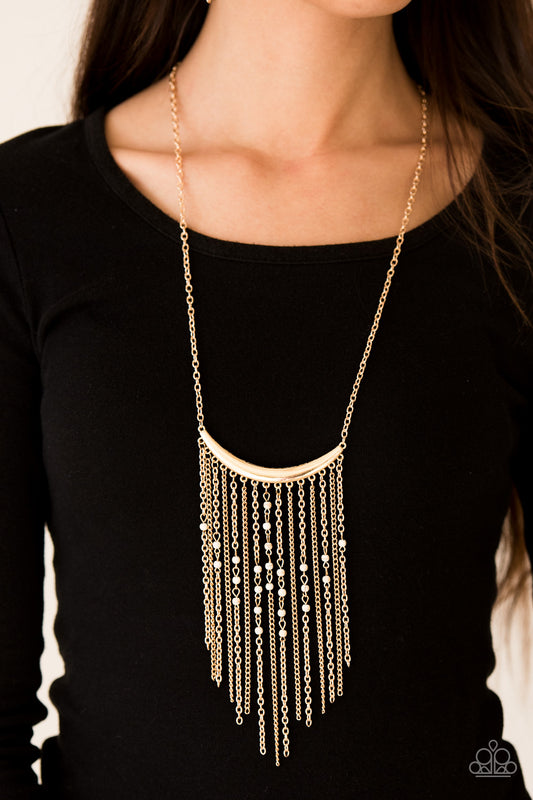 Runaway Rumba - gold - Paparazzi necklace