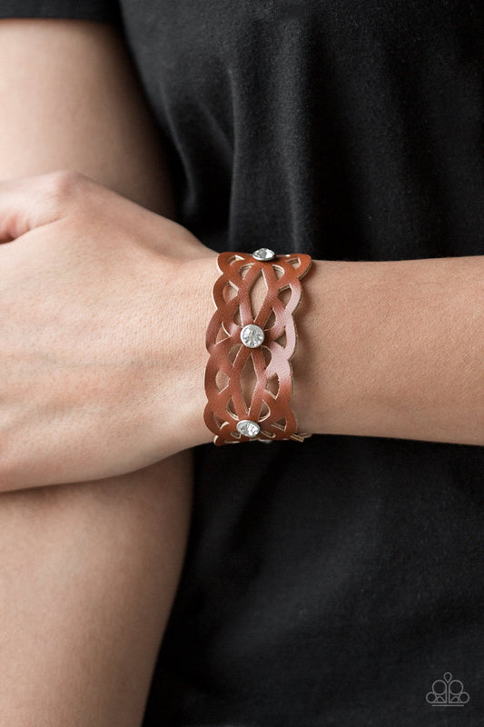 Runaway Radiance - brown - Paparazzi bracelet