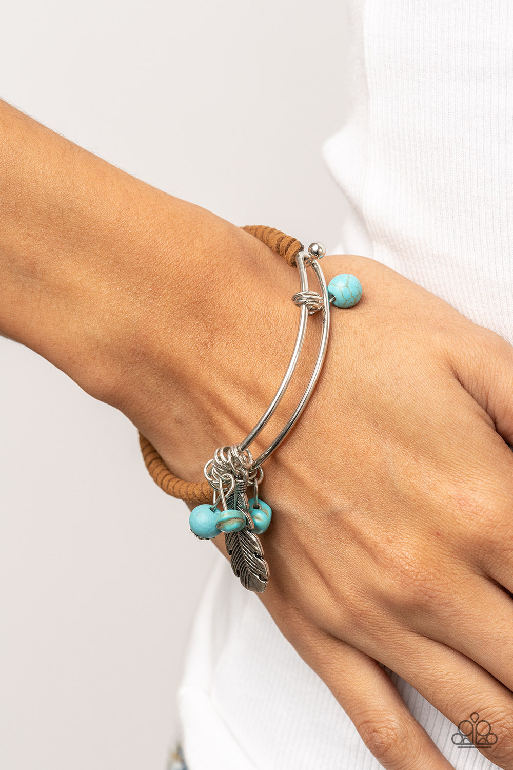 Running a-FOWL - blue - Paparazzi bracelet