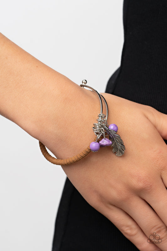 Running a-FOUL - purple - Paparazzi bracelet