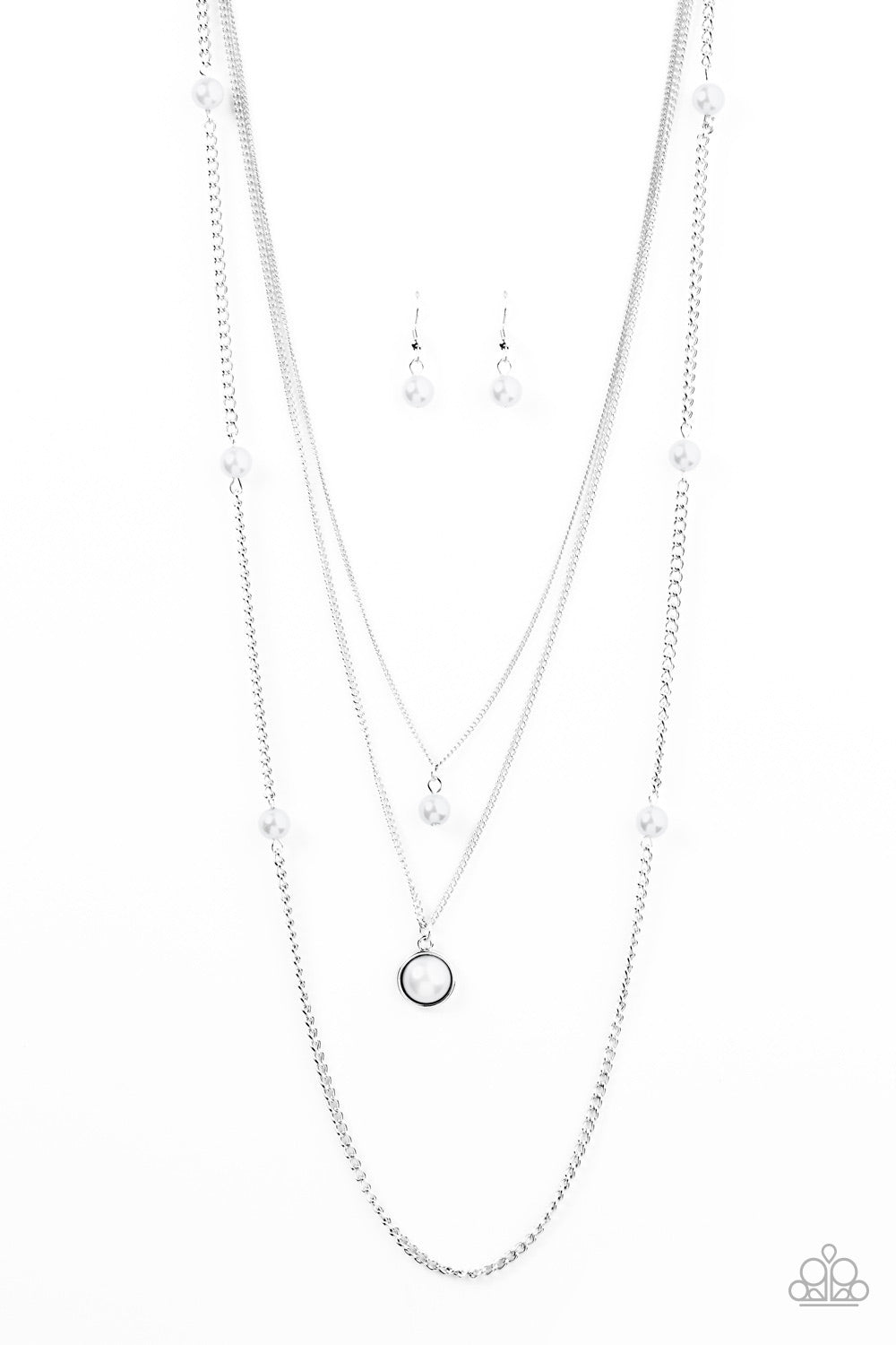 Runway Shine - White - Paparazzi necklace