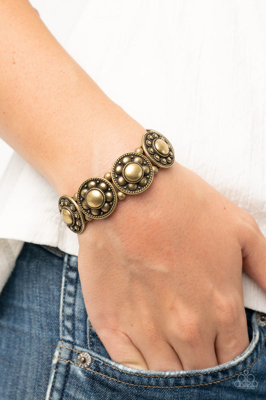 Rural Fields - brass - Paparazzi bracelet