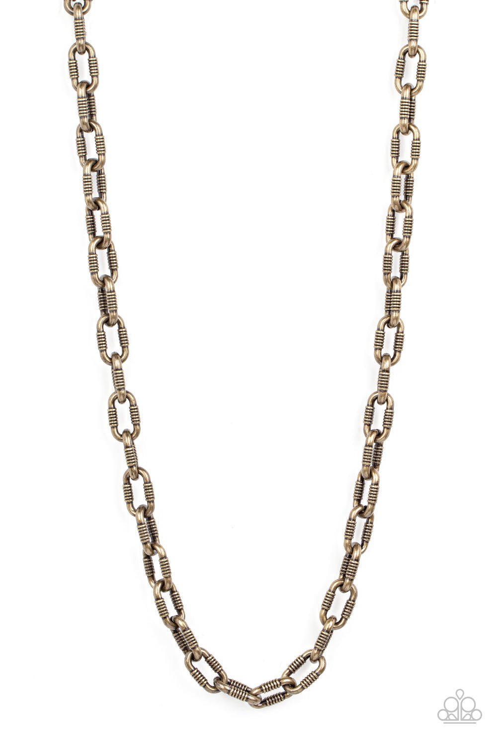 Rural Recruit - brass - Paparazzi MENS necklace