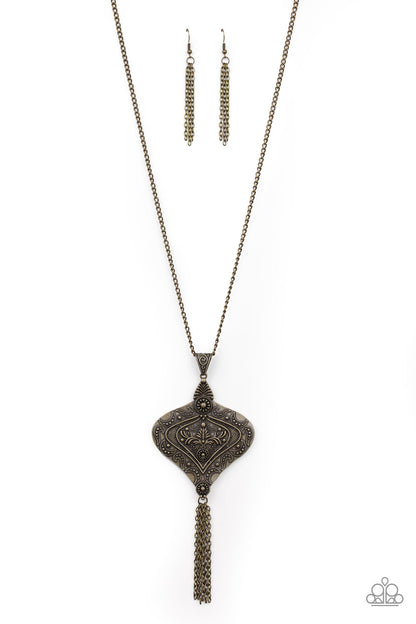 Rural Remedy - brass - Paparazzi necklace