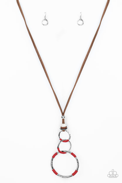 Rural Renovation - red - Paparazzi necklace