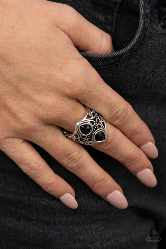 Rural Revel - black - Paparazzi ring