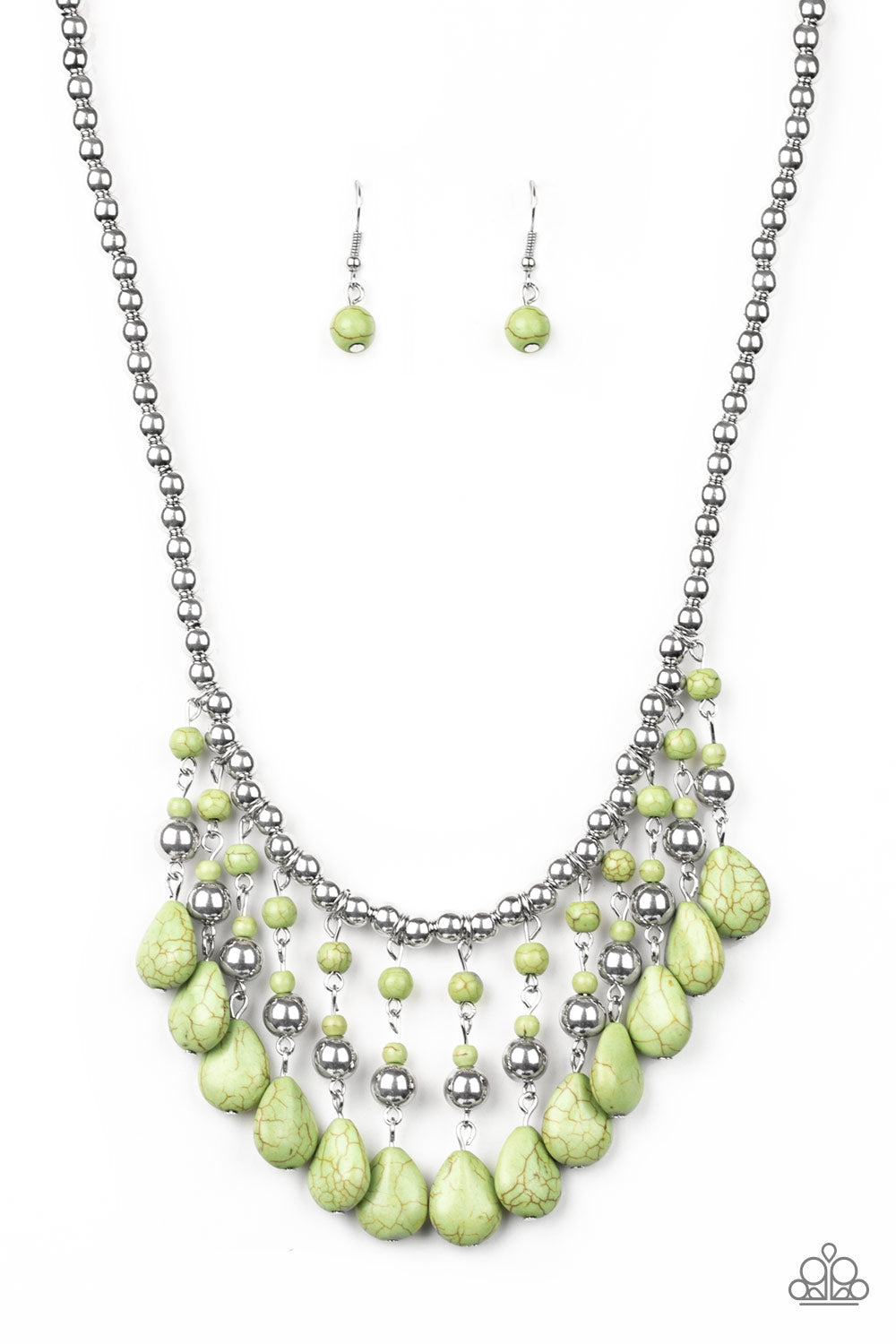 Rural Revival - green - Paparazzi necklace