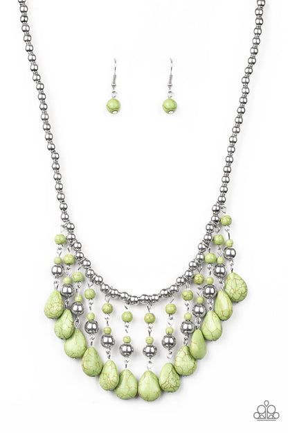 Rural Revival - green - Paparazzi necklace