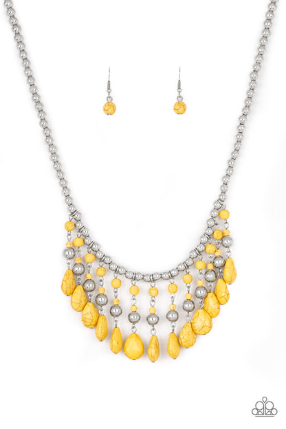 Rural Revival - yellow - Paparazzi necklace