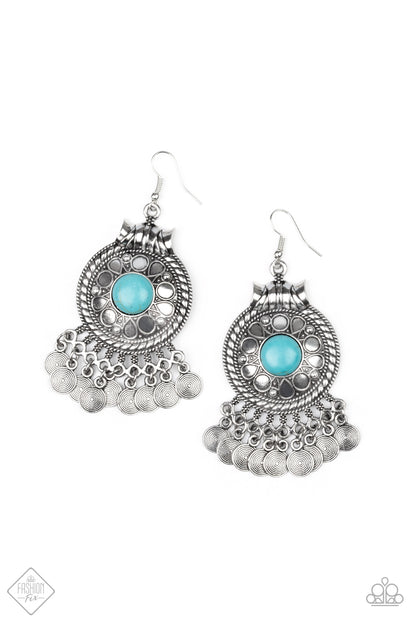 Rural Rhythm - blue - Paparazzi earrings