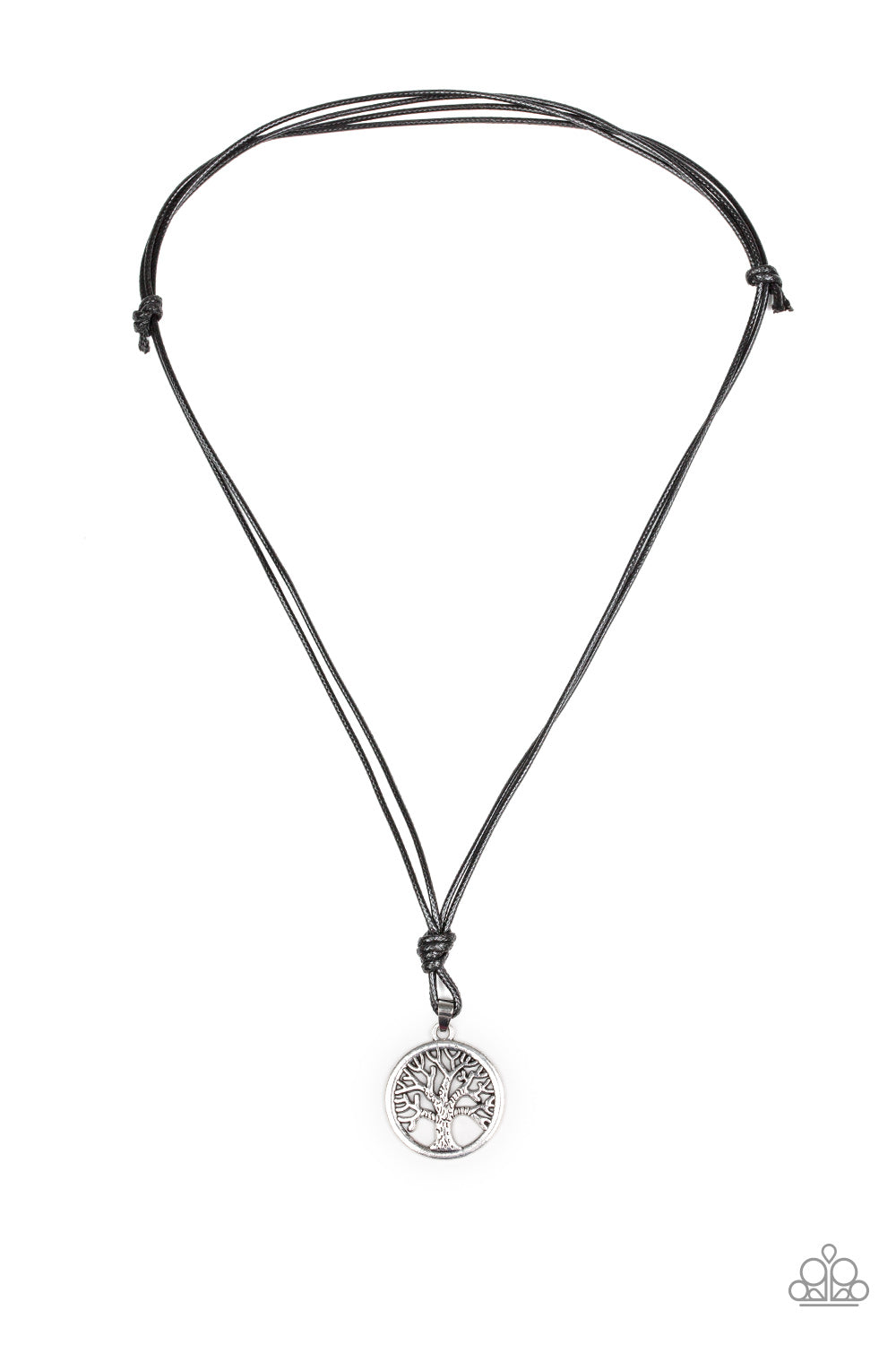 Rural Roots - silver - Paparazzi mens necklace