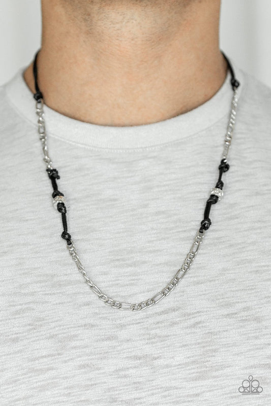 Rural Renegade-black-Paparazzi mens necklace