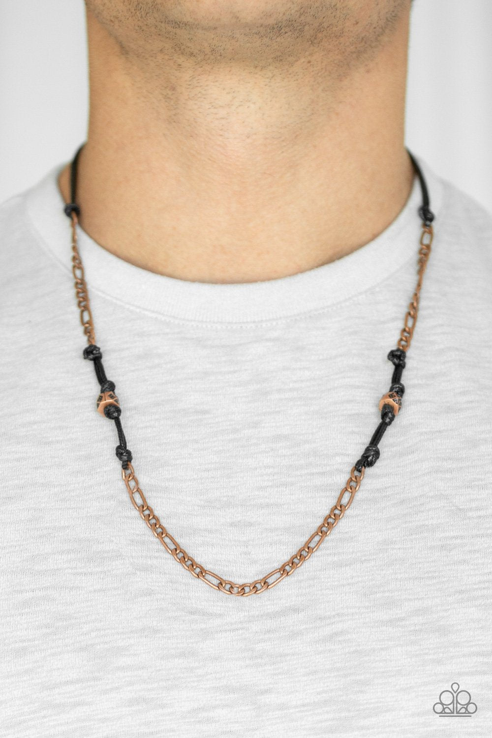 Rural Renegade-copper-Paparazzi mens necklace