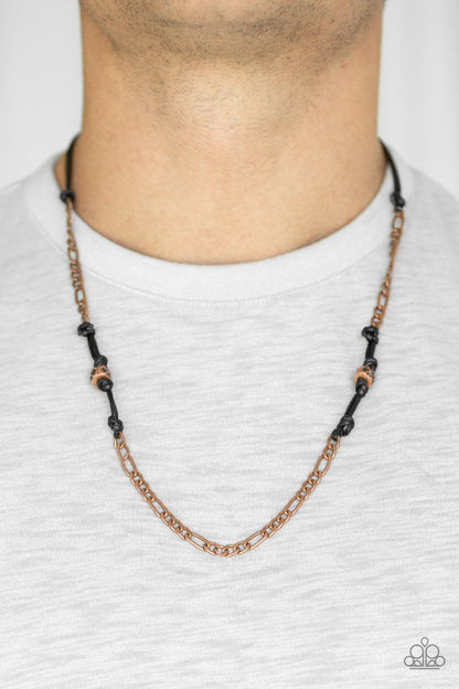 Rural Renegade-copper-Paparazzi mens necklace