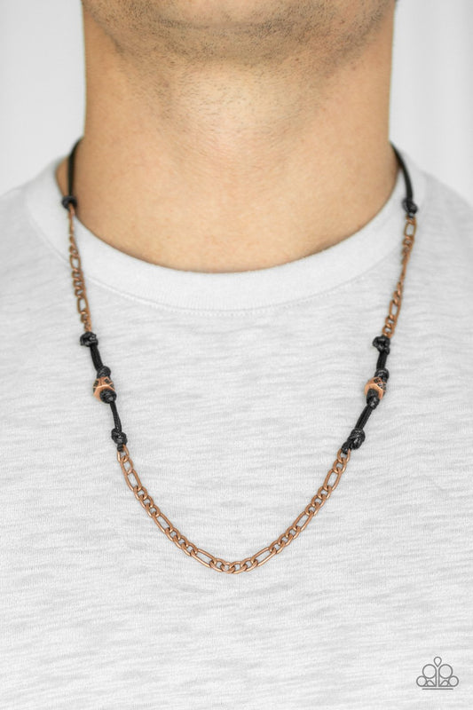 Rural Renegade-copper-Paparazzi mens necklace