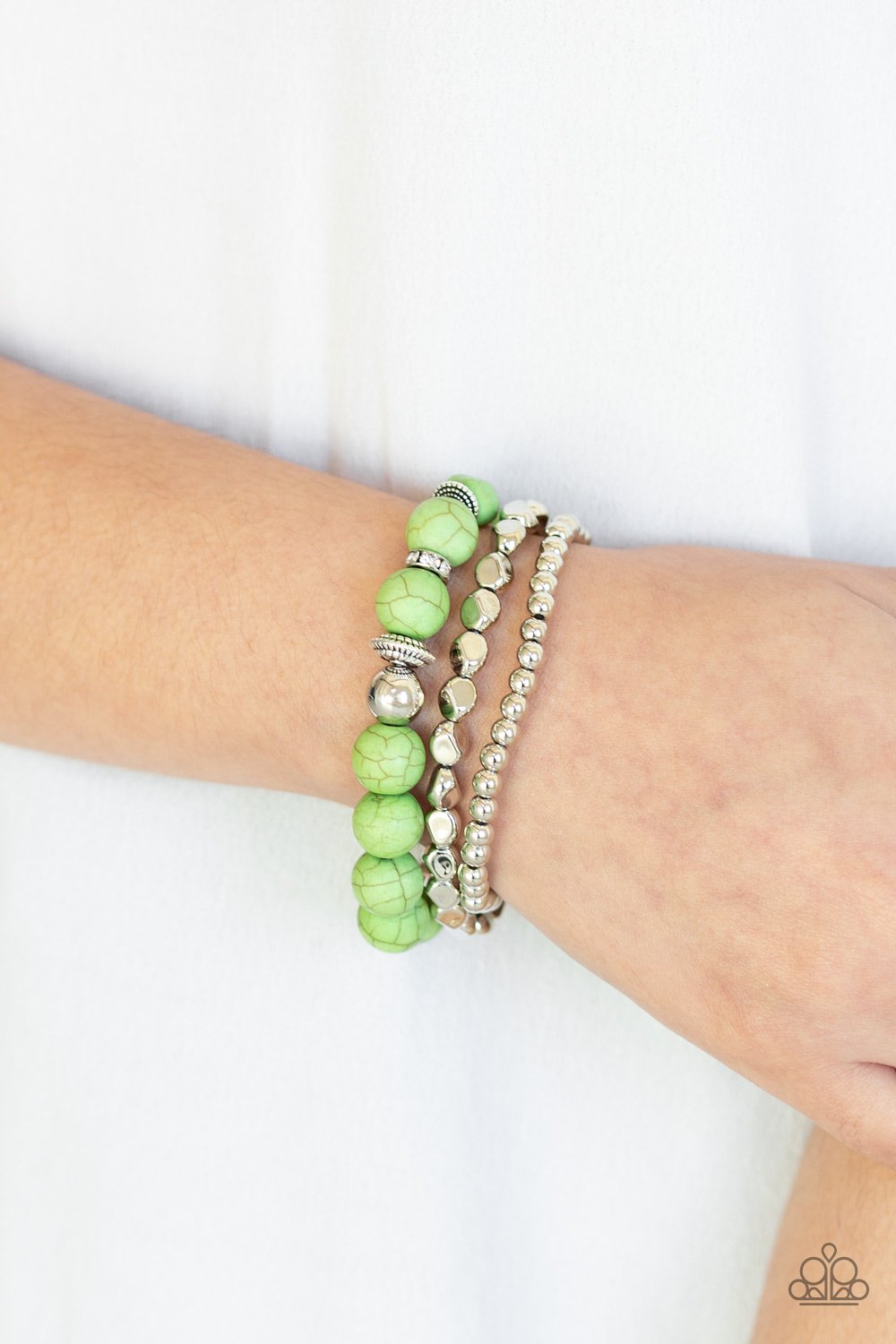 Rural Restoration-green-Paparazzi bracelet