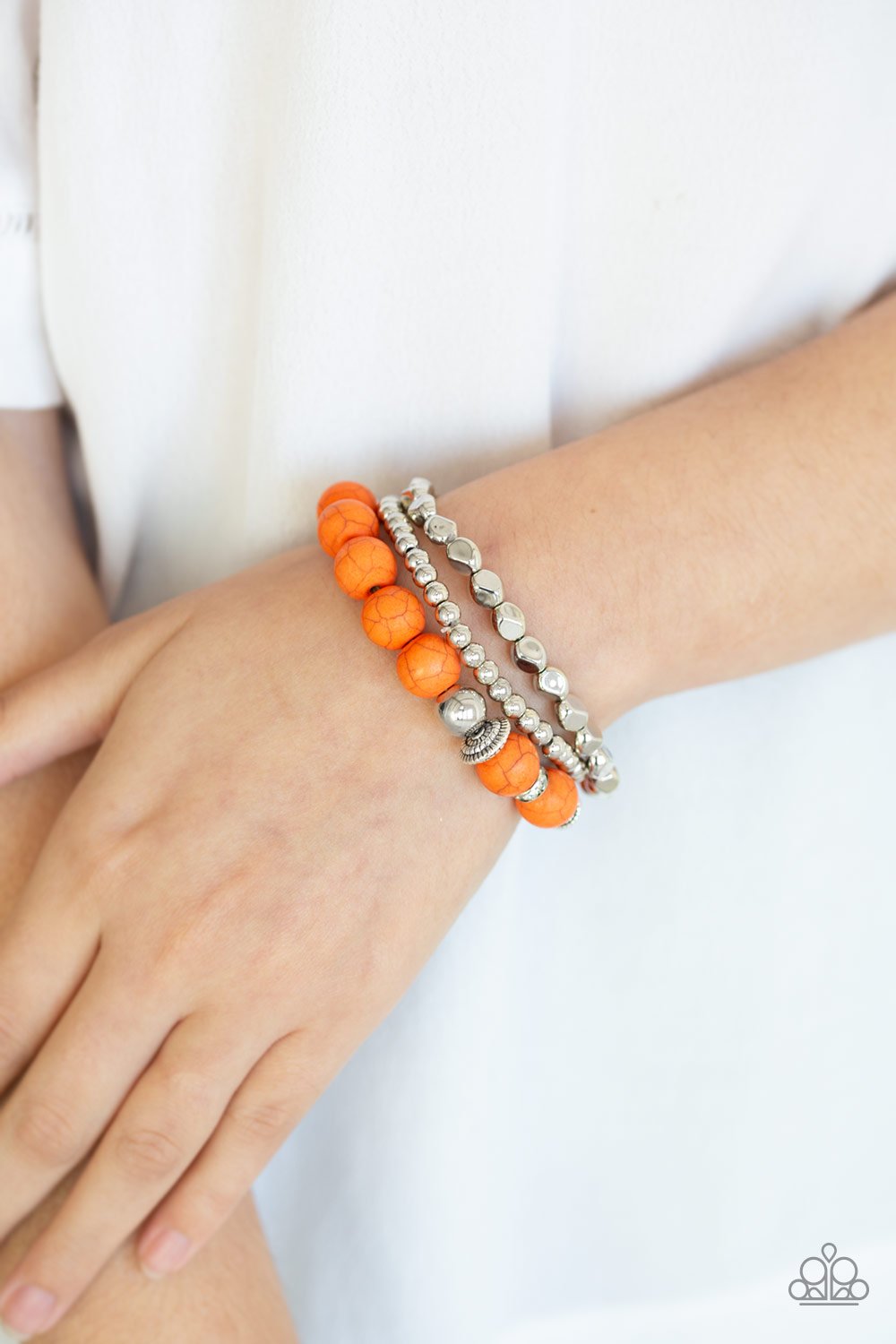 Rural Restoration - orange - Paparazzi bracelet