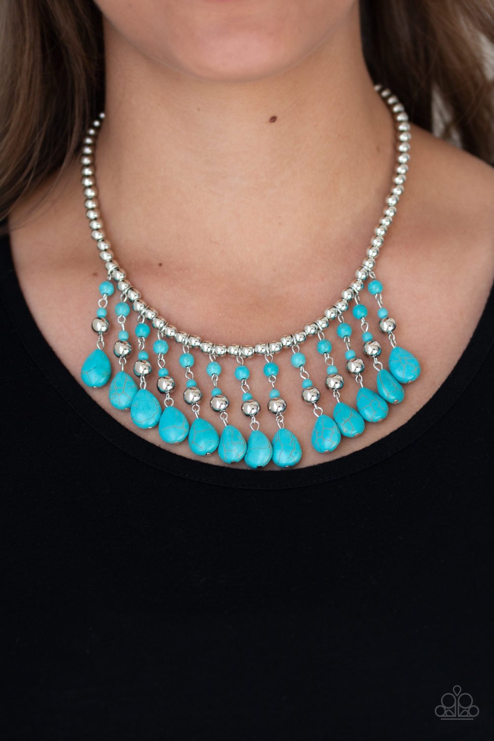 Rural Revival-blue-Paparazzi necklace