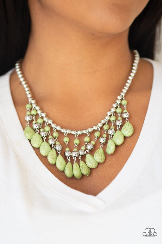 Rural Revival-green-Paparazzi necklace