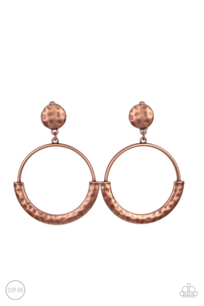 Rustic Horizons - copper - Paparazzi CLIP ON earrings