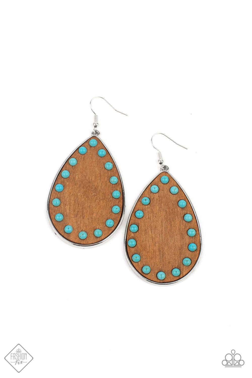 Rustic Refuge - blue - Paparazzi earrings