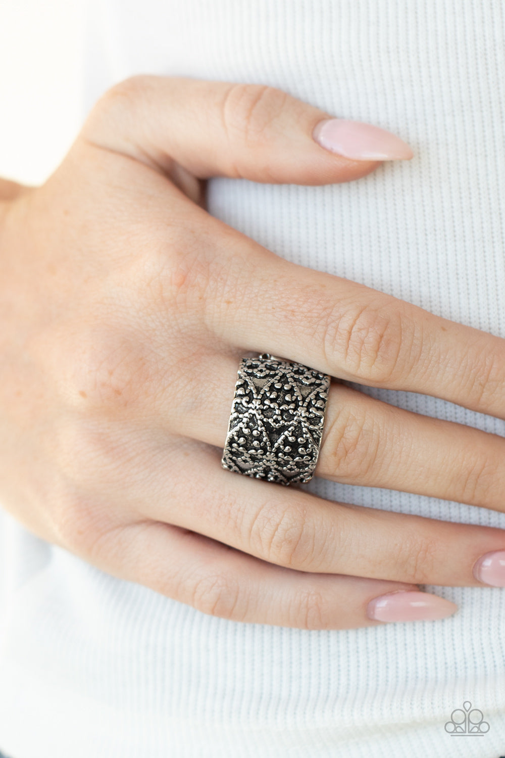 Rustic Regalia - silver - Paparazzi ring