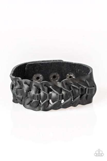 Rustle Up - black - Paparazzi bracelet