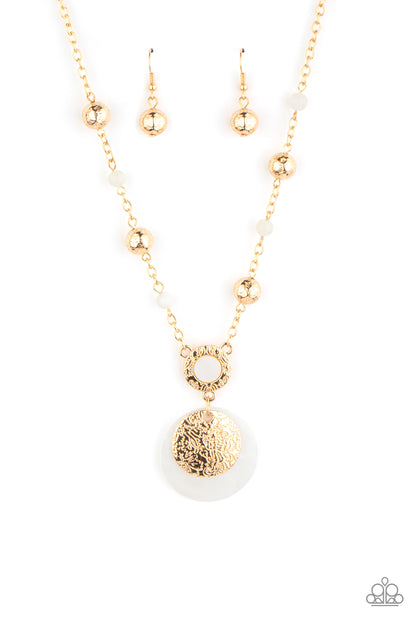 SEA the Sights - gold - Paparazzi necklace