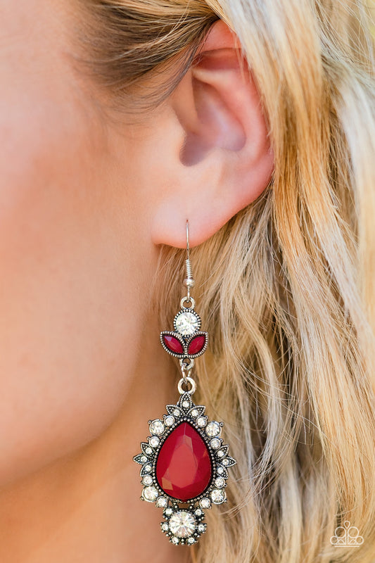 SELFIE-Esteem - red - Paparazzi earrings