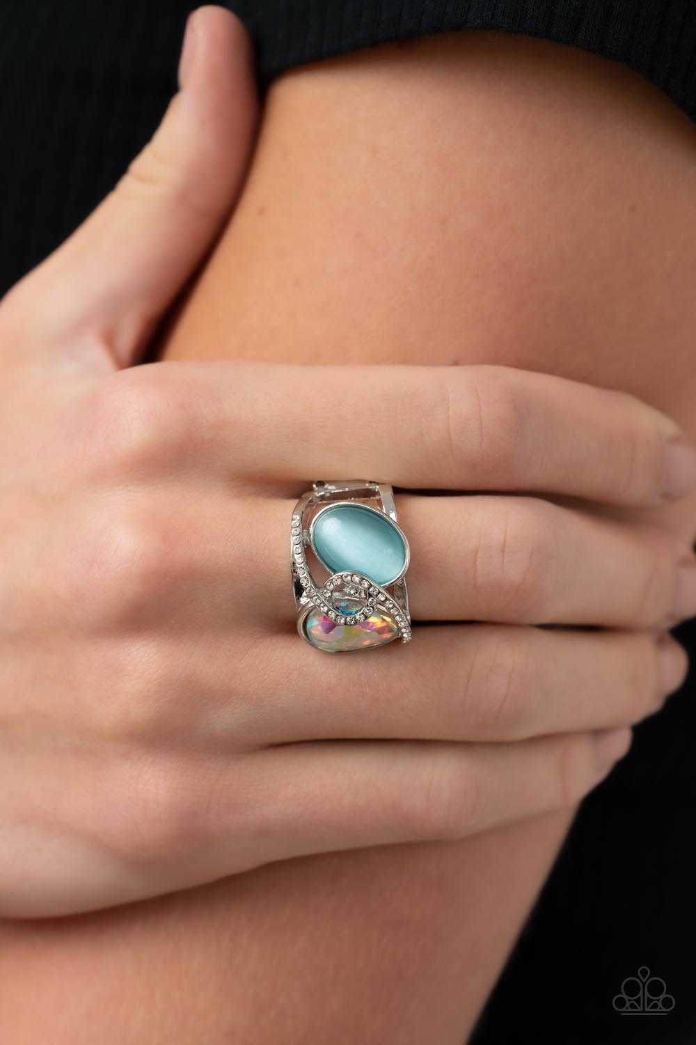 SELFIE-Indulgence - blue - Paparazzi ring